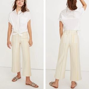 Madewell Emmet Striped light colored pants